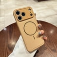 thumbnail image 1 of ELEHOLD Magnetic Case for  iPhone 17 Pro, Luxury Shockproof Leather Hybrid Case Cover, Camera Lens Protection,Gold, 1 of 9