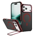 thumbnail image 1 of ELEHOLD Magnetic Case for iPhone 17 Pro Max, Rugged Matte Shockproof Phone Case with Kickstand,Red, 1 of 9