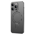 thumbnail image 1 of ELEHOLD Magnetic Case for iPhone 12 Pro Max Matte Case with All-Inclusive Lens Film Foldable Ring Kickstand Compatible with MagSafe Slim Shockproof Lightweight Case for iPhone 12 Pro Max,black, 1 of 8