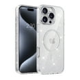 thumbnail image 1 of ELEHOLD Magnetic Case For iPhone 13 Pro Glitter Sparking Clear Shockproof Rugged Cover, Anti-Yellowing, MagSafe Compatible, Slim & Lightweight - Clear, 1 of 10