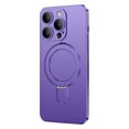 thumbnail image 1 of ELEHOLD Magnetic Case for iPhone 14 Matte Case with All-Inclusive Lens Film Foldable Ring Kickstand Compatible with MagSafe Slim Shockproof Lightweight Case for iPhone 14,darkpurple, 1 of 8