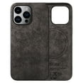 thumbnail image 1 of ELEHOLD Magnetic Case for iPhone 14 Pro Case Compatible with MagSafe, Slim Luxury Artificial Fur PU Leather Protective Back Cover for iPhone 14 Pro,Gray, 1 of 5