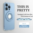 thumbnail image 1 of ELEHOLD Magnetic Case for iPhone 15 Pro Max, Foldable Kickstand Bracket Work with Magnetic Car Mount Lens Film Protection Slim Shockproof Case for iPhone 15 Pro Max,Blue, 1 of 7