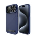 thumbnail image 1 of ELEHOLD Magnetic Case for iPhone 15 Pro Max,Rugged Hard PC Case with Sliding Camera Lens Protector Invisible Kickstand Compatible with Mag Safe Hybrid Shockproof Case for iPhone 15 Pro Max, Blue, 1 of 12