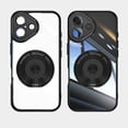 thumbnail image 1 of ELEHOLD Magnetic Case for iPhone 16, Compatible with Mag safe Accessory Adjustable Foldable 360° Ring Kickstand Camera Protector Shockproof Rugged Clear Case for iPhone 16,Black, 1 of 7
