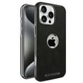 thumbnail image 1 of ELEHOLD Magnetic Case For iPhone 16 Plus, Compatible with Mag Safe Accessory, Business Retro Thin Flexible Soft PU Leather Durable Anti-Scratch Visible logo Phone Case,Black, 1 of 8