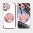 thumbnail image 1 of ELEHOLD Magnetic Case for iPhone 16 Plus, Compatible with Mag safe Accessory Adjustable Foldable 360° Ring Kickstand Camera Protector Shockproof Rugged Clear Case for iPhone 16 Plus,Pink, 1 of 7