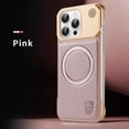 thumbnail image 1 of ELEHOLD Magnetic Case for iPhone 16 Pro Max, Luxury Aromatherapy PU Leather Frameless Hard PC Shockproof Anti-Scratch Protective Magnetic Case for iPhone 16 Pro Max,Pink, 1 of 8