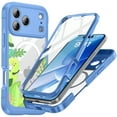 thumbnail image 1 of ELEHOLD Magnetic Case for iPhone 17 Pro Max with Built-in Screen Protector, Compatible with Mag Safe Accessories,Full Body Shockproof Clear Back Protective Case Cover for iPhone 17 Pro Max,Green, 1 of 6