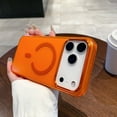thumbnail image 1 of ELEHOLD Magnetic Case For iPhone 17 Pro Max , Shockproof Anti-Scratch Anti-Fingerprint Wireless Charging Matte Anti-Glare PC+TPU Protective Cover,Orange, 1 of 6