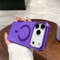 thumbnail image 1 of ELEHOLD Magnetic Case For iPhone 17 Pro Max , Shockproof Anti-Scratch Anti-Fingerprint Wireless Charging Matte Anti-Glare PC+TPU Protective Cover,Purple, 1 of 7