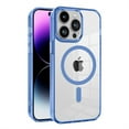 thumbnail image 1 of ELEHOLD Magnetic Clear Case for iPhone 14 Pro Transparent Clear Back Hybrid Hard PC Shockproof TPU Bumper Anti-Yellowing Slim Mag Safe Compatible Protective Case for iPhone 14 Pro,blue, 1 of 6