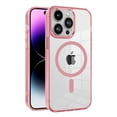 thumbnail image 1 of ELEHOLD Magnetic Clear Case for iPhone 15 Pro Max Transparent Clear Back Hybrid Hard PC Shockproof TPU Bumper Anti-Yellowing Slim Mag Safe Compatible Protective Case for iPhone 15 Pro Max,pink, 1 of 6
