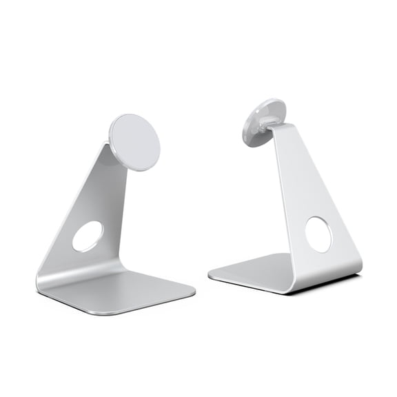ELEHOLD Magnetic Desktop Stand Adjustable Viewing Universal Desktop Kickstand, Multi-Angle Tablet Holder Compatible with iPhone, iPad, Tablet,Mobile Phones,Silver