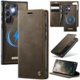 thumbnail image 1 of ELEHOLD Magnetic Detachable Wallet Case for Samsung Galaxy S22 Plus, Shockproof Faux Leather Stand RFID Card Slots Detachable Mag-Safe Magnetic Case Cover,Removable Back Shell,Coffee, 1 of 12