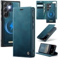 thumbnail image 1 of ELEHOLD Magnetic Detachable Wallet Case for Samsung Galaxy S22 Plus, Shockproof Faux Leather Stand RFID Card Slots Detachable Mag-Safe Magnetic Case Cover,Removable Back Shell,Green, 1 of 12