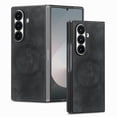 thumbnail image 1 of ELEHOLD Magnetic Leather Case for Samsung Galaxy Z Fold 7, Slim Fit Faux Leather Wireless Charging Shockproof Anti-Scratch Non-Slip Protection Case For Samsung Galaxy Z Fold 7, Black, 1 of 11