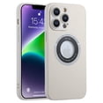 thumbnail image 1 of ELEHOLD Magnetic Leather Case for iPhone 14 Pro Max 6.7" Compatible with MagSafe Glitter Bling Camera Lens Design Slim Thin Shockproof Phone Case, White, 1 of 8