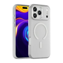 ELEHOLD Magnetic Protective Case Cover For Apple iPhone 17 Pro PC TPU Shock-Absorbent Anti-Fingerprint Matte Anti-Scratch Lightweight Non-Slip Soft Case,White