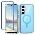 thumbnail image 1 of ELEHOLD Magnetic for Samsung Galaxy S24 Plus Case,Transparent Clear Back Compatible with Mag Safe Shockproof Bumper Anti-Scratch Slim Cover for Samsung Galaxy S24 Plus,Blue, 1 of 7