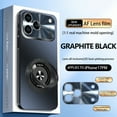 thumbnail image 1 of ELEHOLD Magnetic Stand Case for iPhone 17 Pro Case,Compatible with Mag-Safe Accessories Full Camera Lens Protector Large Window Ring Kickstand Dust-Proof Shockproof Cover,Black, 1 of 5