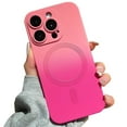 thumbnail image 1 of ELEHOLD Magnetic iPhone 14 Case Compatible with MagSafe, Cute Gradient Bi-Color Case for Women Men, Soft TPU Shockproof Slim Cover with Camera Lens Protector for iPhone 14,Pink Red, 1 of 6
