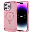 thumbnail image 1 of ELEHOLD Magnetic for iPhone 14 Pro Max Case, Military Grade Drop Protection, Compatible with MagSafe, Slim Protective Translucent Matte Phone Case for iPhone 14 Pro Max,Pink, 1 of 7