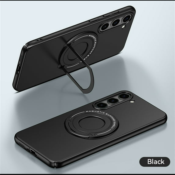 ELEHOLD Matte Case for Samsung Galaxy S23 Plus 6.6" Strong Magnetic Compatible with MagSafe Hidden Bracket Kickstand Shockproof Anti-Scratch Slim Cover for Samsung S23+,Black