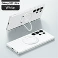 thumbnail image 1 of ELEHOLD Matte Case for Samsung Galaxy S23 Ultra 6.8" Strong Magnetic Compatible with MagSafe Hidden Bracket Kickstand Shockproof Anti-Scratch Slim Cover,White, 1 of 6