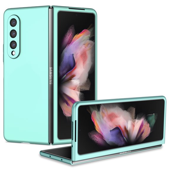 ELEHOLD Matte Case for Samsung Galaxy Z Fold 3 Anti-Scratch Ultra Slim Lightweight Case Shockproof Protective Cover for Samsung Z Fold 3(2021 released),Skyblue