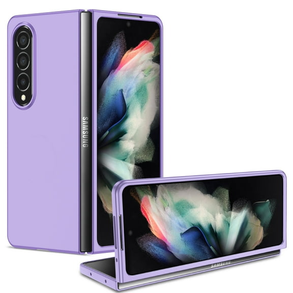 ELEHOLD Matte Case for Samsung Galaxy Z Fold 4,Anti-Scratch Ultra Slim Lightweight Case Shockproof Protective Cover for Samsung Z Fold 4(2022), Purple