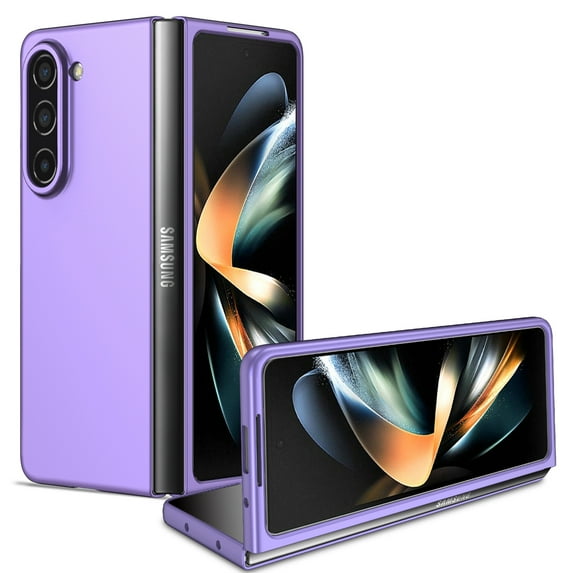ELEHOLD Matte Case for Samsung Galaxy Z Fold 5,Anti-Scratch Ultra Slim Lightweight Case Shockproof Protective Cover for Samsung Z Fold 5 5G(2023),Purple