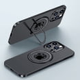 thumbnail image 1 of ELEHOLD Matte Case for iPhone 14 Pro,6.1" Strong Magnetic Compatible with MagSafe Hidden Bracket Kickstand Shockproof Anti-Scratch Slim Cover,Black, 1 of 8