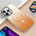 thumbnail image 1 of ELEHOLD Matte Magnetic Case for iPhone 15  -6.1 inch,Gradient Translucent Case Compatible with Magsafe Charging Slim Thin Shockproof Anti-Scratch Case for iPhone 15,Orange, 1 of 10