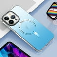 thumbnail image 1 of ELEHOLD Matte Magnetic Case for iPhone 15 Pro Max -6.7 inch,Gradient Translucent Case Compatible with Magsafe Charging Slim Thin Shockproof Anti-Scratch Case for iPhone 15 Pro Max,Blue, 1 of 10