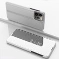 thumbnail image 1 of ELEHOLD Mirror Vertical Protective Case for iPhone 16 Pro Max Full Body Protection Curved Streamer Plating Fashion Kickstand Shockproof Scratch-Resistant Case for iPhone 16 Pro Max,Silver, 1 of 8