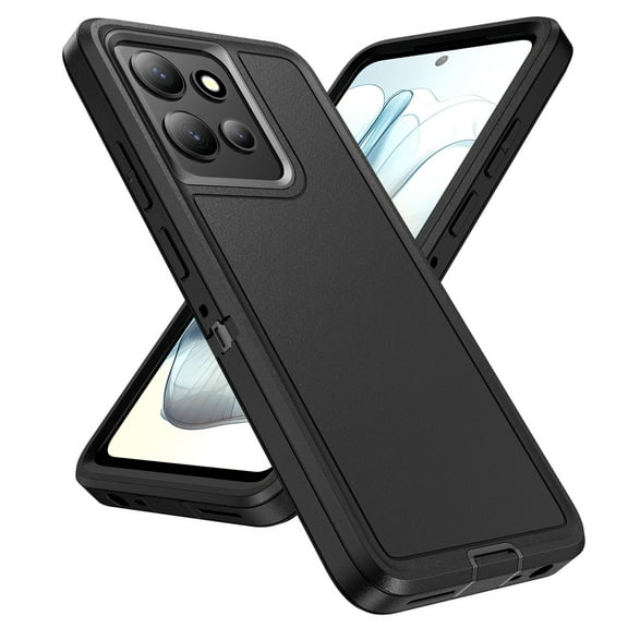 ELEHOLD for Moto G 5G (2025),Rugged Hybrid Case Military Grade Shockproof Full Body Protection Slim Fit Anti-Scratch Hard PC Case for Moto G 5G (2025),Black