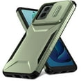 thumbnail image 1 of ELEHOLD for Motorola Moto G 5G (2024) Case,Military Grade Drop Protection Heavy Duty Non-slip Rugged Shockproof Protective Case with Slide Window Cover for Motorola Moto G 5G (2024),Darkgreen, 1 of 6