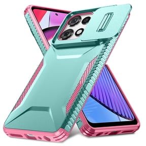 ELEHOLD for For Motorola Moto G Power (2026) Case, Drop Protection Heavy Duty Non-slip Rugged Shockproof Protective Case with Slide Window Cover ,Rosegold
