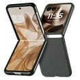 thumbnail image 1 of ELEHOLD for Motorola Razr+ 2025 /2024 Slim Folding Case , Fiber Pattern Full Body Protection Shockproof Anti-Fingerprint Anti-Scratch Protective Case for Motorola Razr+ 2025/2024 ,Black, 1 of 8