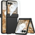 thumbnail image 1 of ELEHOLD for Motorola Razr+ 2025/2024 Case with Hinge Protection,Built-in Front Screen Protector,  Anti-Slip Grip Light-Weight Rugged Case Coverfor Motorola Razr+ 2025/2024,Black, 1 of 10