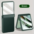 thumbnail image 1 of ELEHOLD for Motorola Razr 2025/2024 Leather Case with Built-in Screen Protector Hinge Protection, Slim Fit Premium Leather Non-Slip Shockproof Protective Cover for Motorola Razr 2025/2024, Darkgreen, 1 of 6