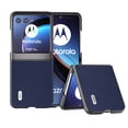 thumbnail image 1 of ELEHOLD for Motorola Razr 40ultra Genuine Leather Case,Premium Leather Material Shockproof Anti-Scratch Anti-Fingerprint Skin-Friendly Slim Case for Motorola Razr 40ultra,Darkblue, 1 of 5