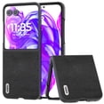 thumbnail image 1 of ELEHOLD for Motorola Razr Ultra 2025/ Razr 60 Ultra PU Leather Case, Premium Leather Material Shockproof Anti-Scratch Anti-Fingerprint Skin-Friendly Slim Case for Motorola Razr Ultra 2025,Black, 1 of 5