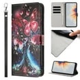 thumbnail image 1 of ELEHOLD For Motorola iPhone 17 Pro Max Floral Embossed PU Leather Wallet Case,Magnetic Flip Folio Card Slots, Kickstand Wallet Case Cover with Wrist Strap,G, 1 of 9