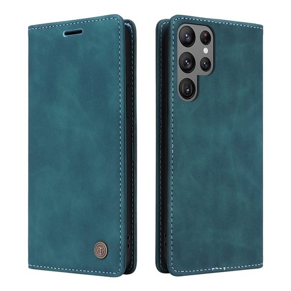 ELEHOLD Multi-Function Wallet Case for Samsung Galaxy A33 5G, Premium Leather Flip Wallet Magnetic Kickstand Card Holder,Hybrid Rugged Shockproof Anti-Fall Protective Cover, green