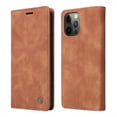 thumbnail image 1 of ELEHOLD Multi-Function Wallet Case for iPhone 15 Plus, Premium Leather Flip Wallet Magnetic Kickstand Card Holder,Hybrid Rugged Shockproof Anti-Fall Protective Cover, brown, 1 of 8