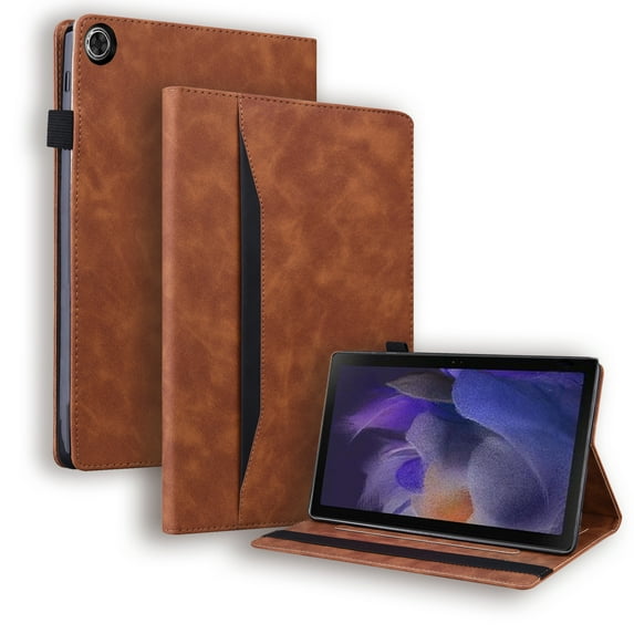 ELEHOLD Multi-Functional Leather Case for Samsung Galaxy Tab A9 Plus 11.0" 2023 with Card Slots Kickstand Function Anti-Scratch Shockproof Business Men Women Case for Samsung Tab A9+,Brown