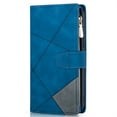 thumbnail image 1 of ELEHOLD Multi-Functional Leather Wallet Case for Google Pixel 7 Pro,Large Capacity 9 Card Slots Zipper Pocket Kickstand Magnetic Clasp Lanyard Shockproof Flip Case,Blue, 1 of 7
