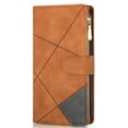 thumbnail image 1 of ELEHOLD Multi-Functional Leather Wallet Case for Google Pixel 7 Pro,Large Capacity 9 Card Slots Zipper Pocket Kickstand Magnetic Clasp Lanyard Shockproof Flip Case,Brown, 1 of 7